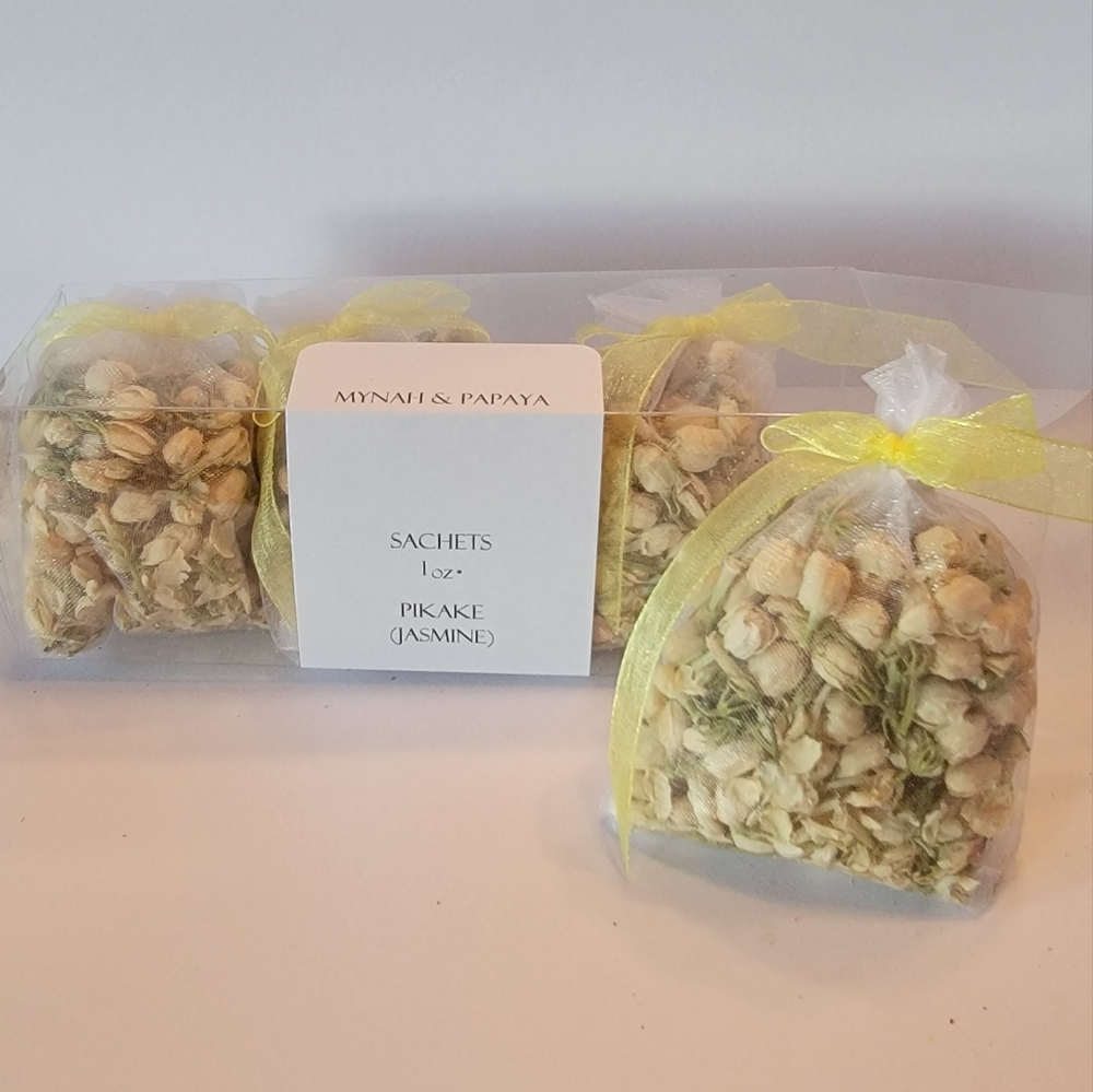 MYNAH & PAPAYA 100% NATURAL "PIKAKE" (JASMINE) SACHETS